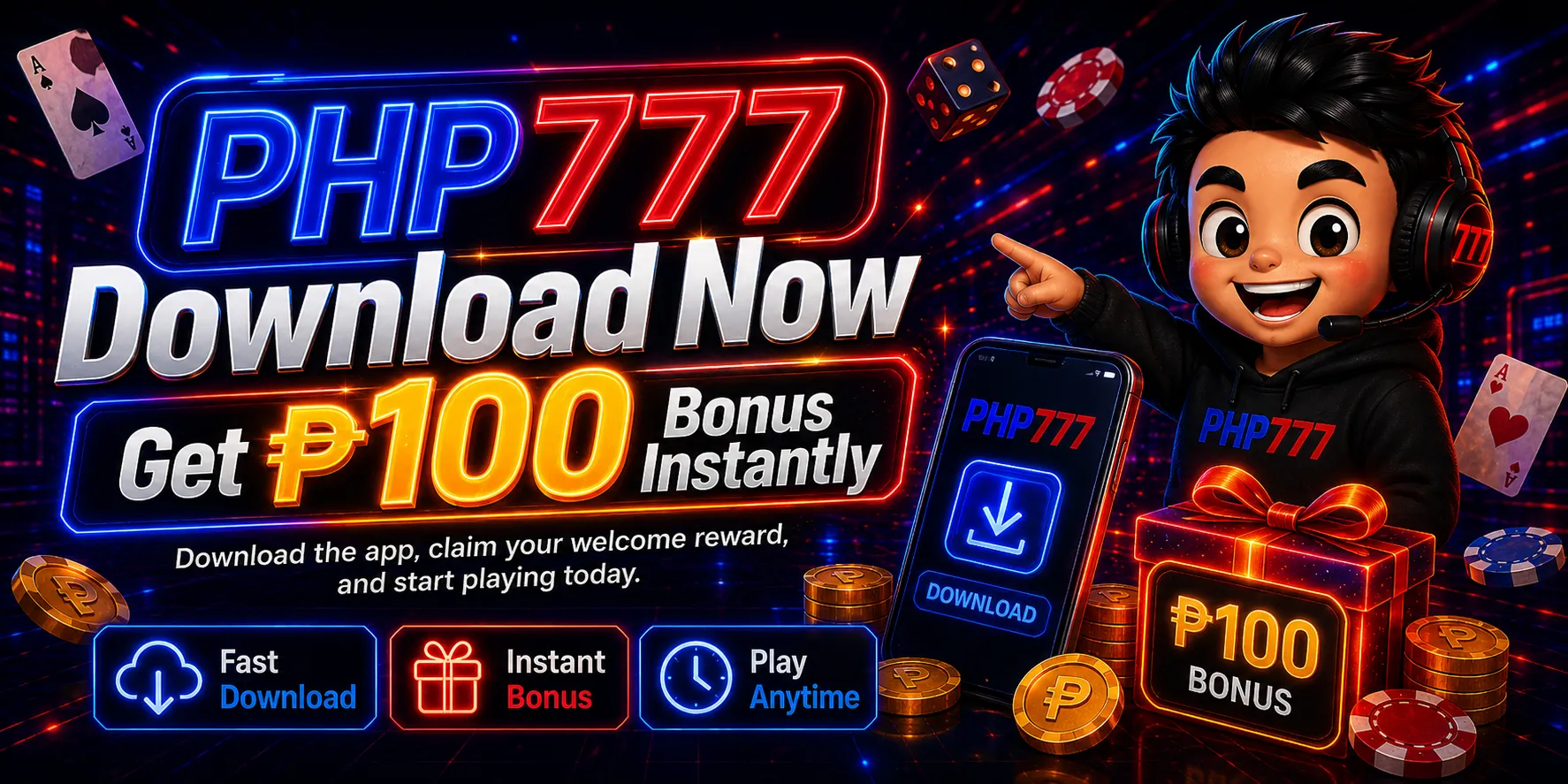 PHP777 DOWNLOAD NOW & GET ₱100 BONUS INSTANTLY